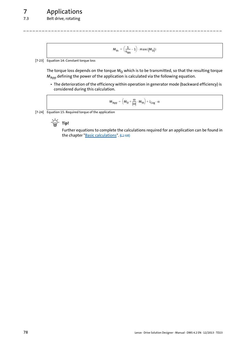 7applications | Lenze DSD User Manual | Page 78 / 496
