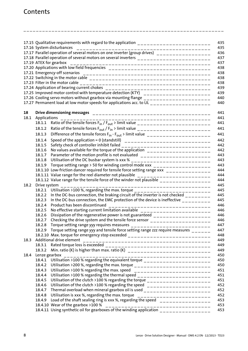 Lenze DSD User Manual | Page 8 / 496