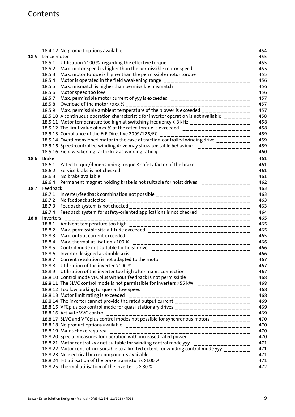 Lenze DSD User Manual | Page 9 / 496