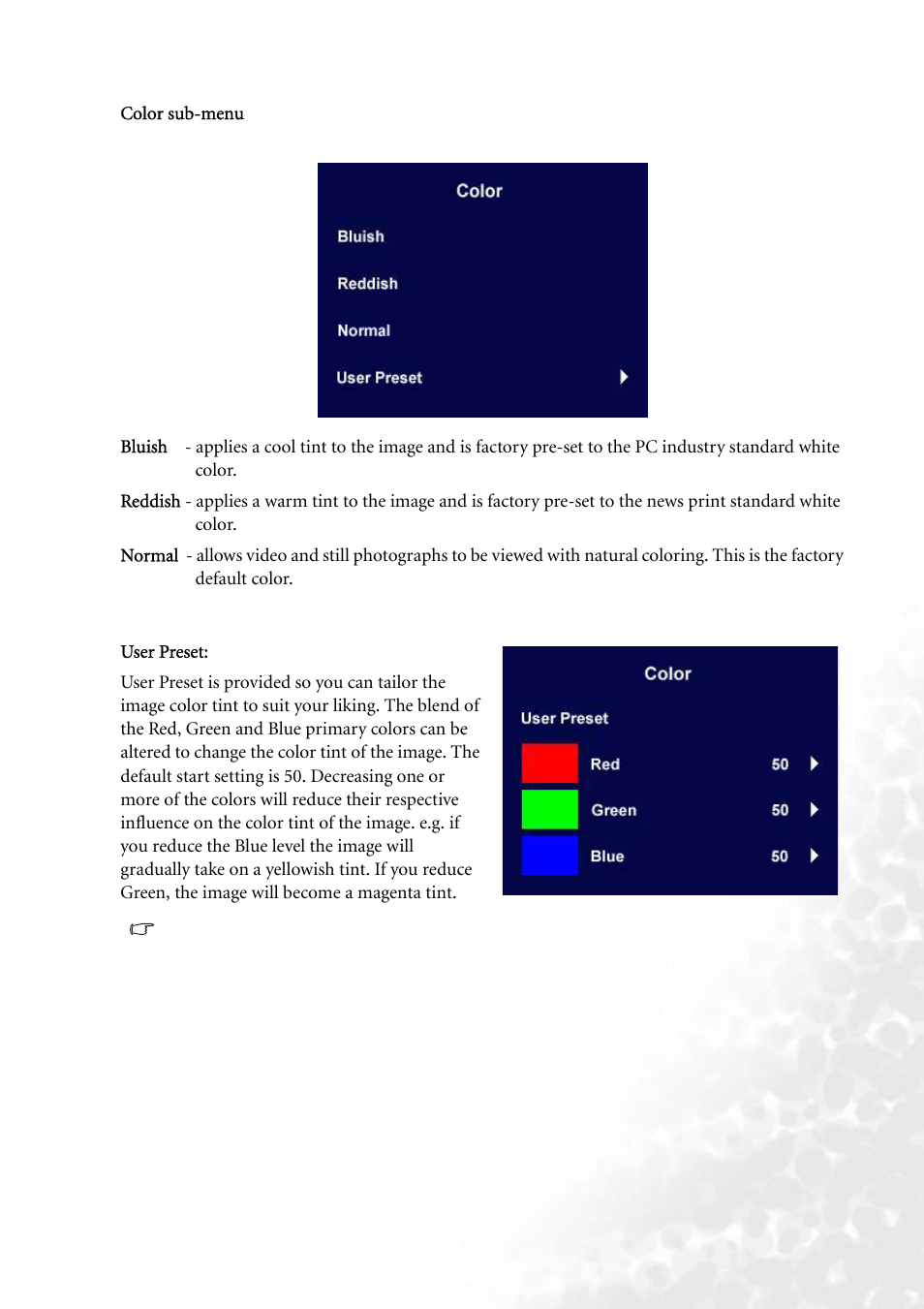 BenQ FP73G User Manual | Page 27 / 36