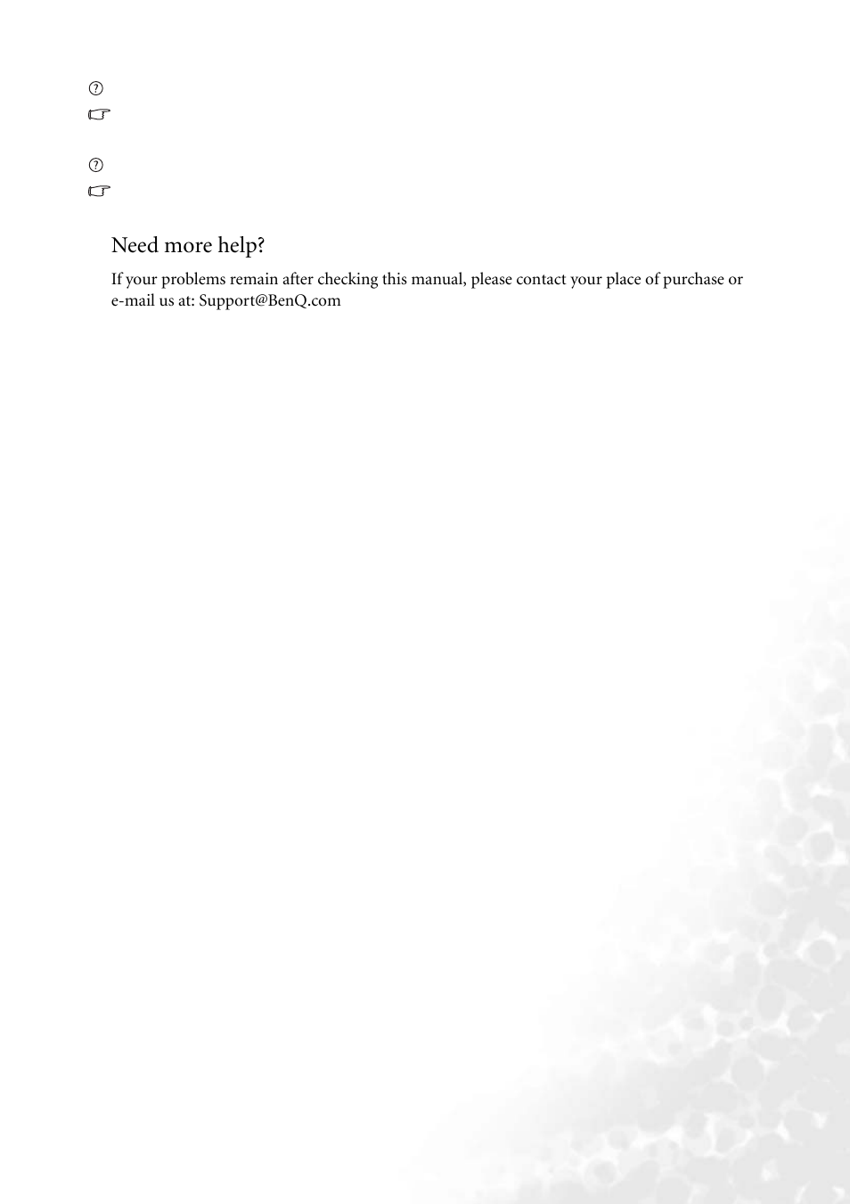 Need more help | BenQ FP73G User Manual | Page 33 / 36