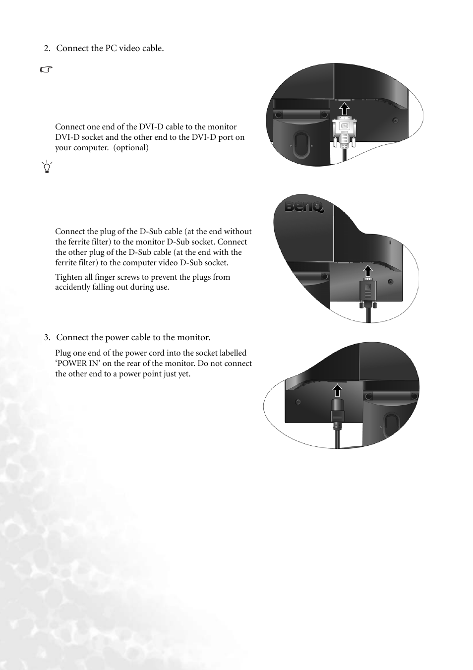 BenQ FP73G User Manual | Page 8 / 36