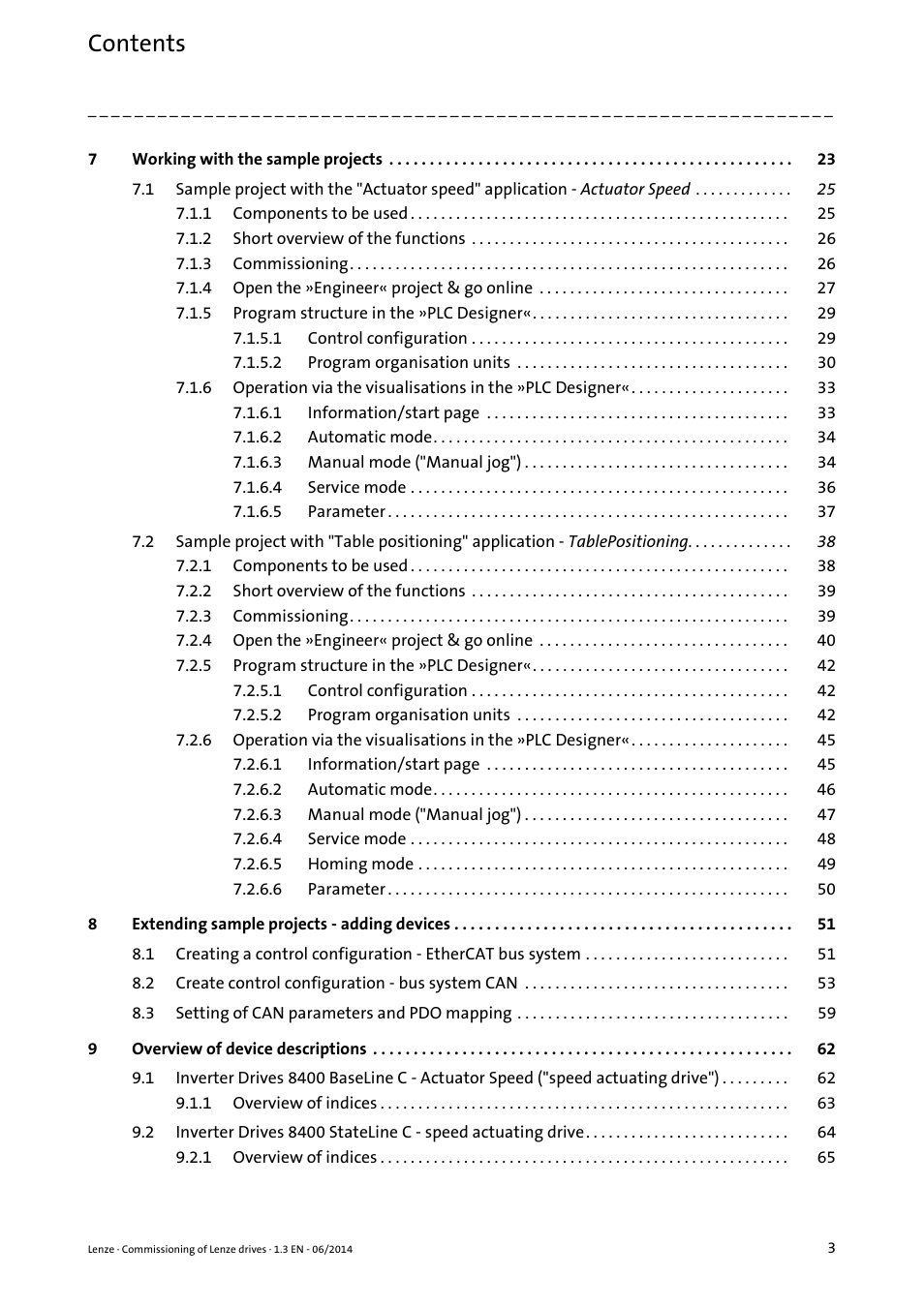 Lenze PLC Designer R3-x User Manual | Page 3 / 159