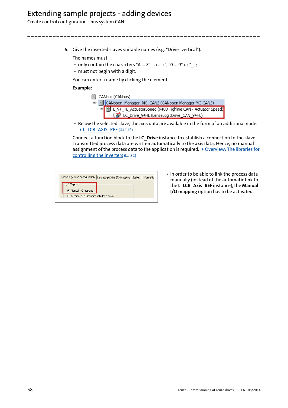 Extending sample projects - adding devices | Lenze PLC Designer R3-x User Manual | Page 58 / 159