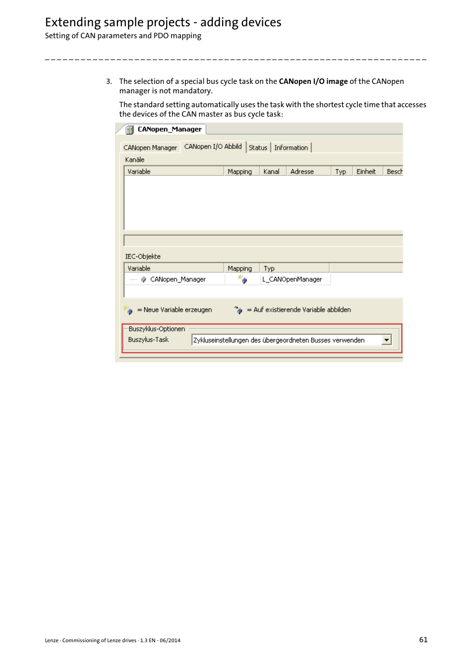 Extending sample projects - adding devices | Lenze PLC Designer R3-x User Manual | Page 61 / 159