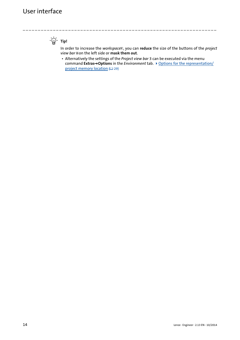 User interface | Lenze Engineer v2.21 User Manual | Page 14 / 312