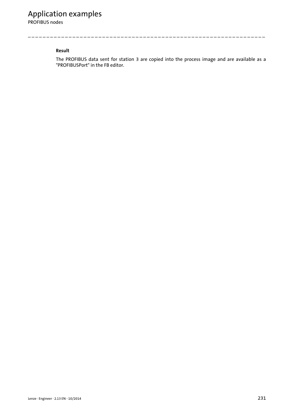 Application examples | Lenze Engineer v2.21 User Manual | Page 231 / 312