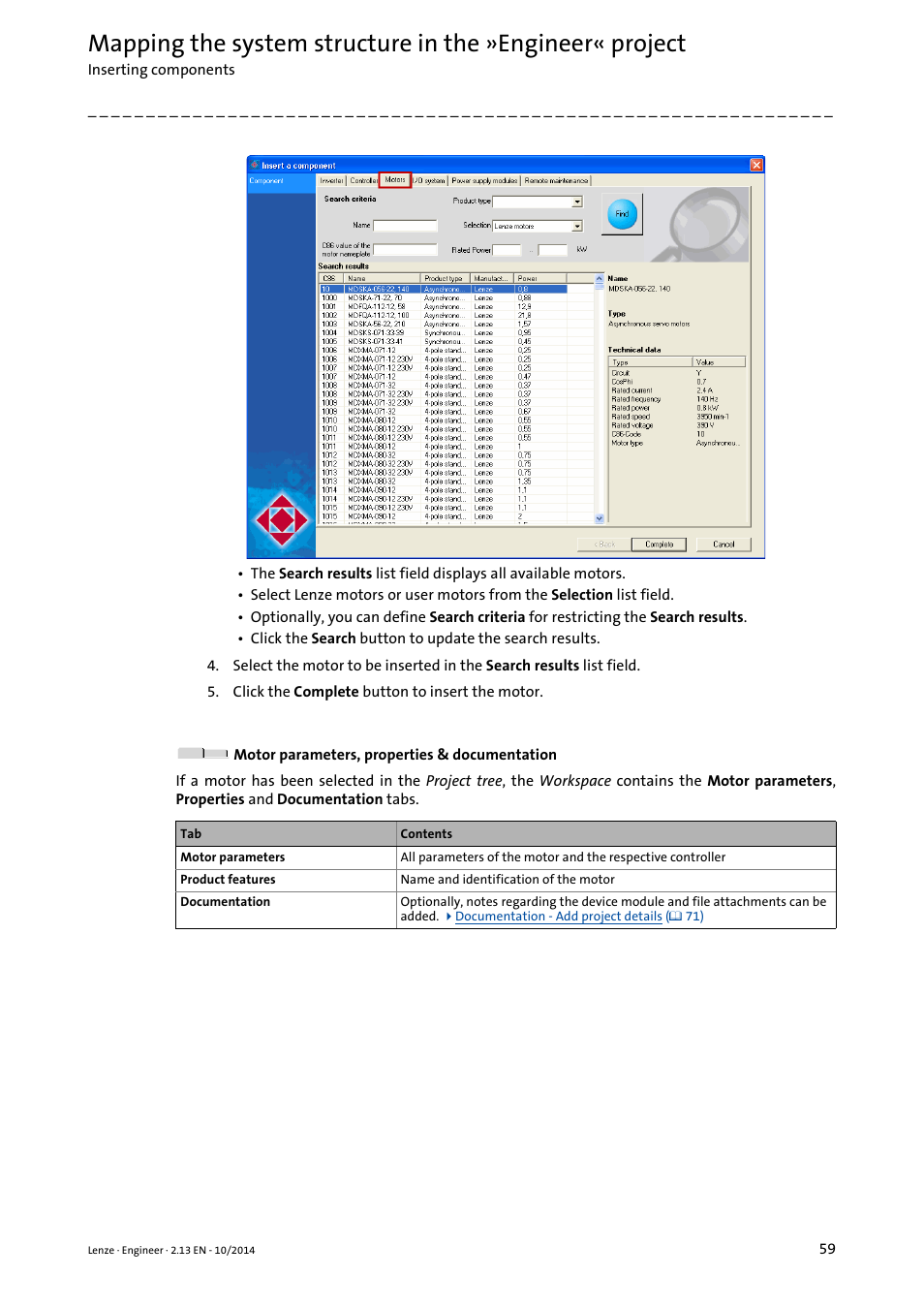 Lenze Engineer v2.21 User Manual | Page 59 / 312
