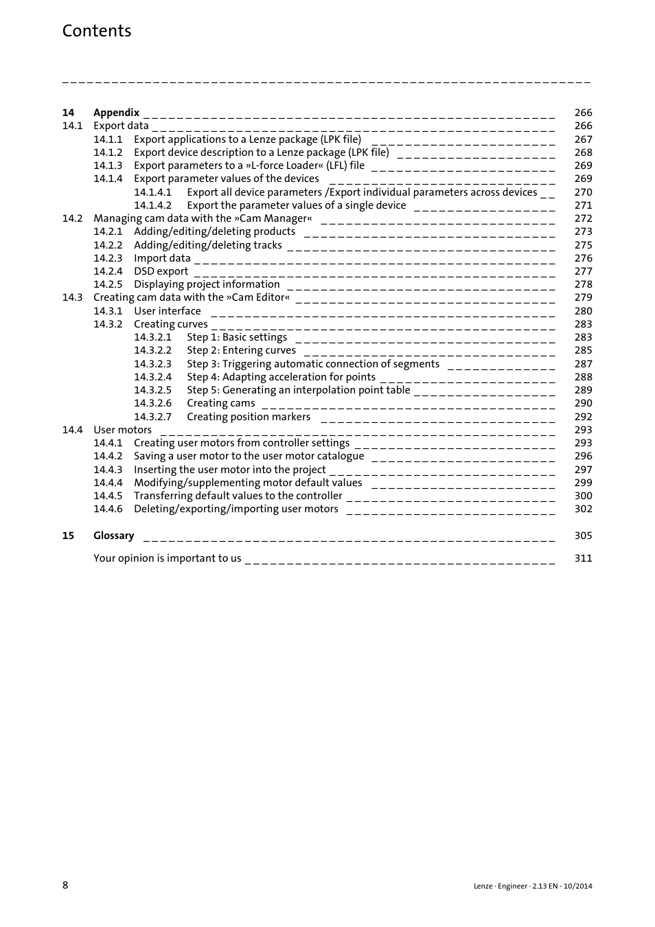 Lenze Engineer v2.21 User Manual | Page 8 / 312