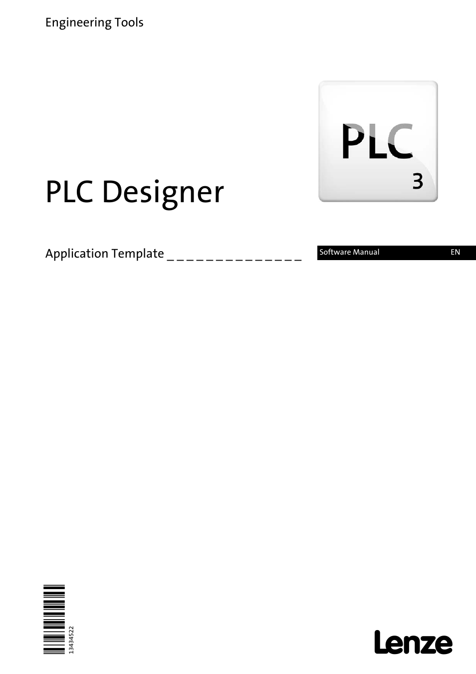 Lenze PLC Designer ApplicationTemplate (PLC Designer R3-x) User Manual | 177 pages