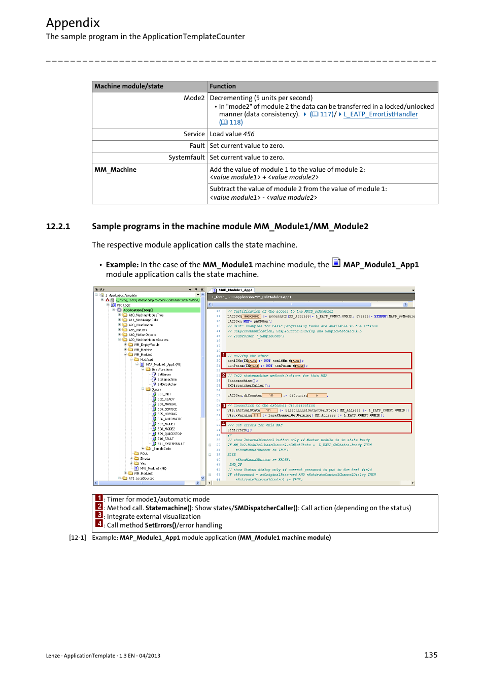 Appendix | Lenze PLC Designer ApplicationTemplate (PLC Designer R3-x) User Manual | Page 135 / 177