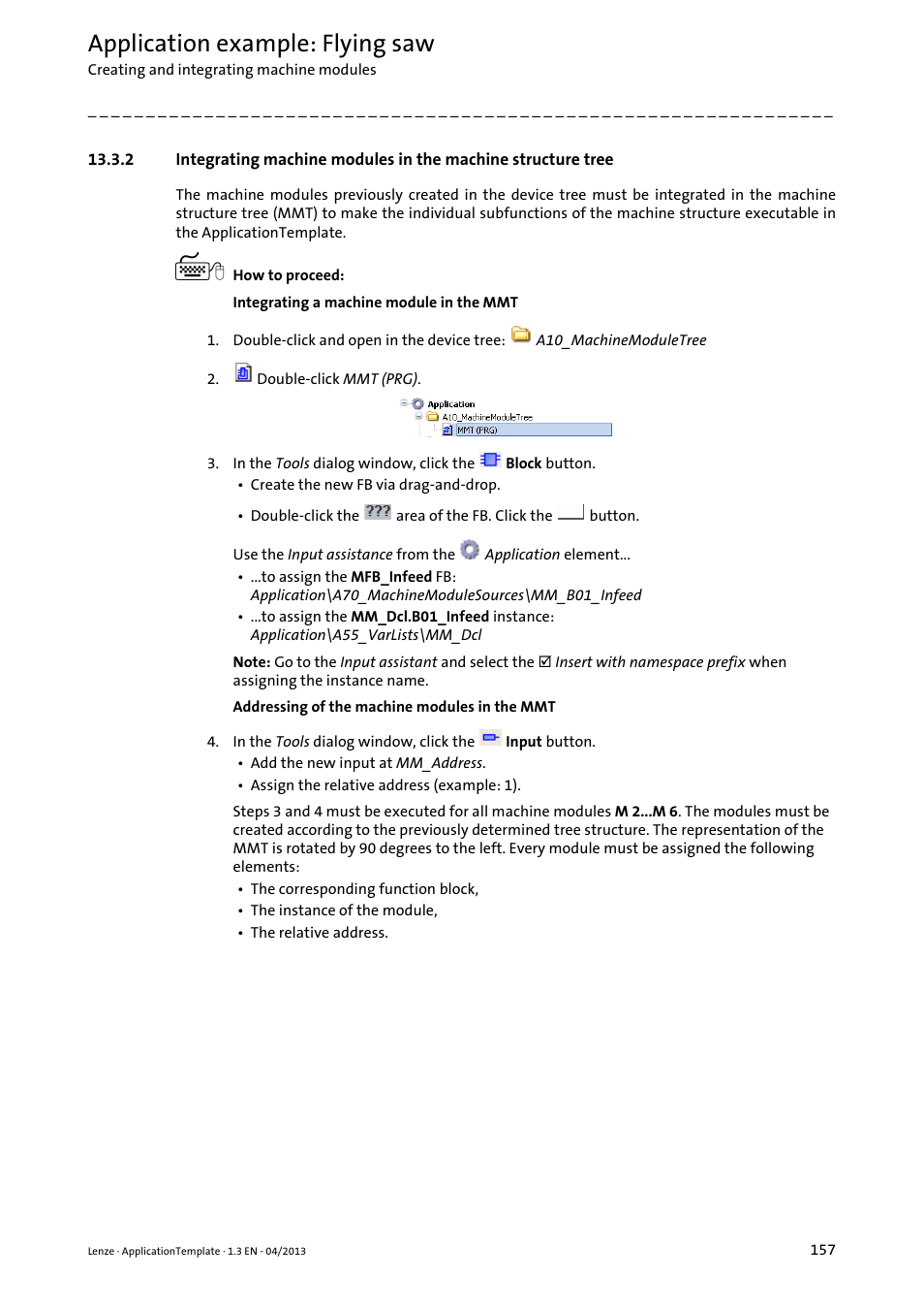 Application example: flying saw | Lenze PLC Designer ApplicationTemplate (PLC Designer R3-x) User Manual | Page 157 / 177