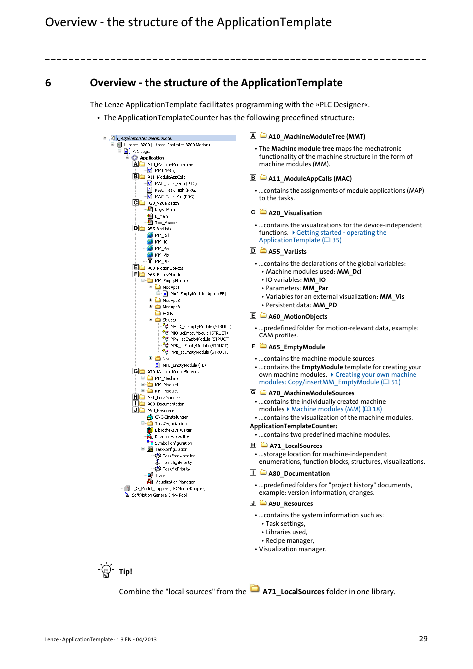 Lenze PLC Designer ApplicationTemplate (PLC Designer R3-x) User Manual | Page 29 / 177