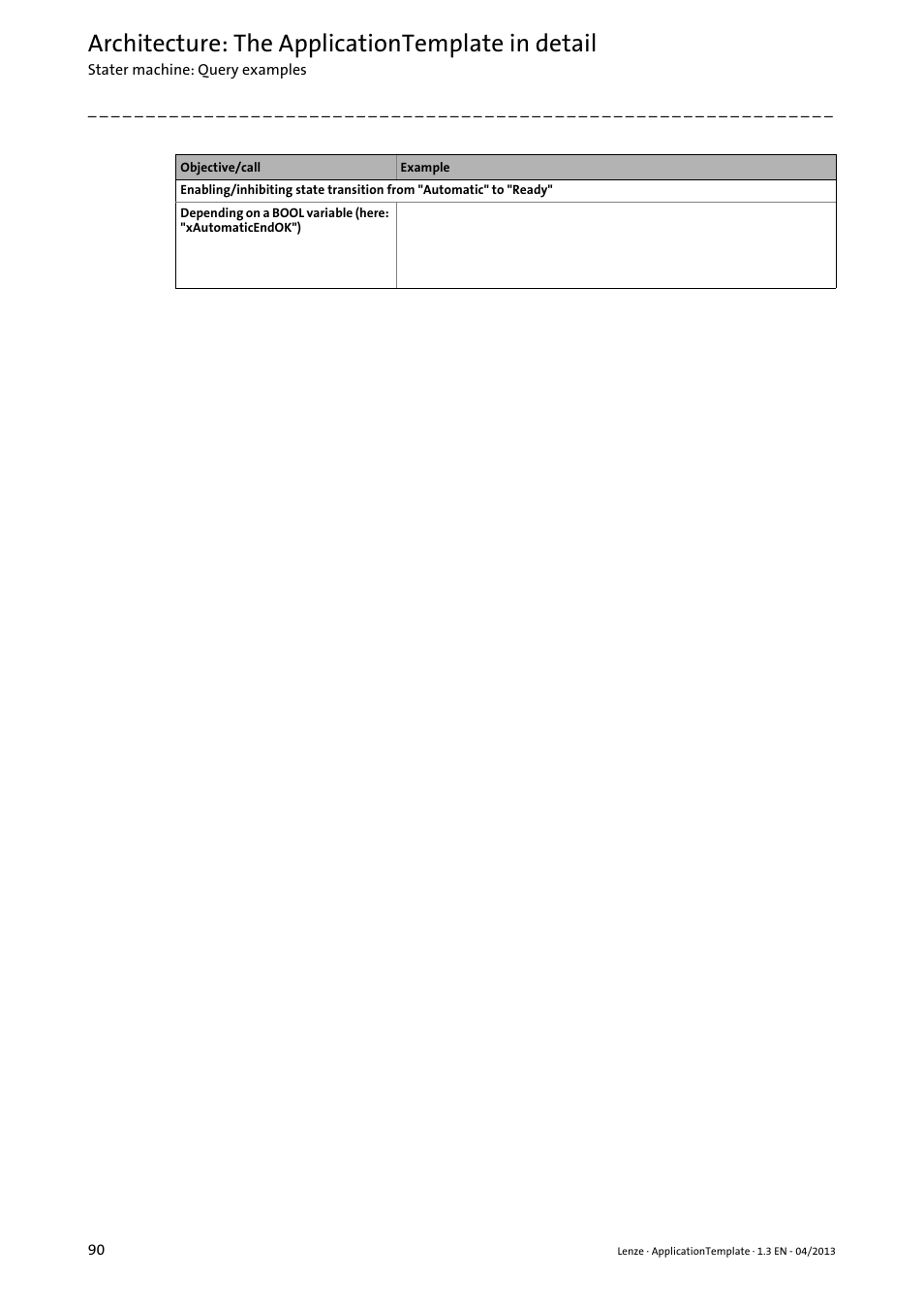 Architecture: the applicationtemplate in detail | Lenze PLC Designer ApplicationTemplate (PLC Designer R3-x) User Manual | Page 90 / 177