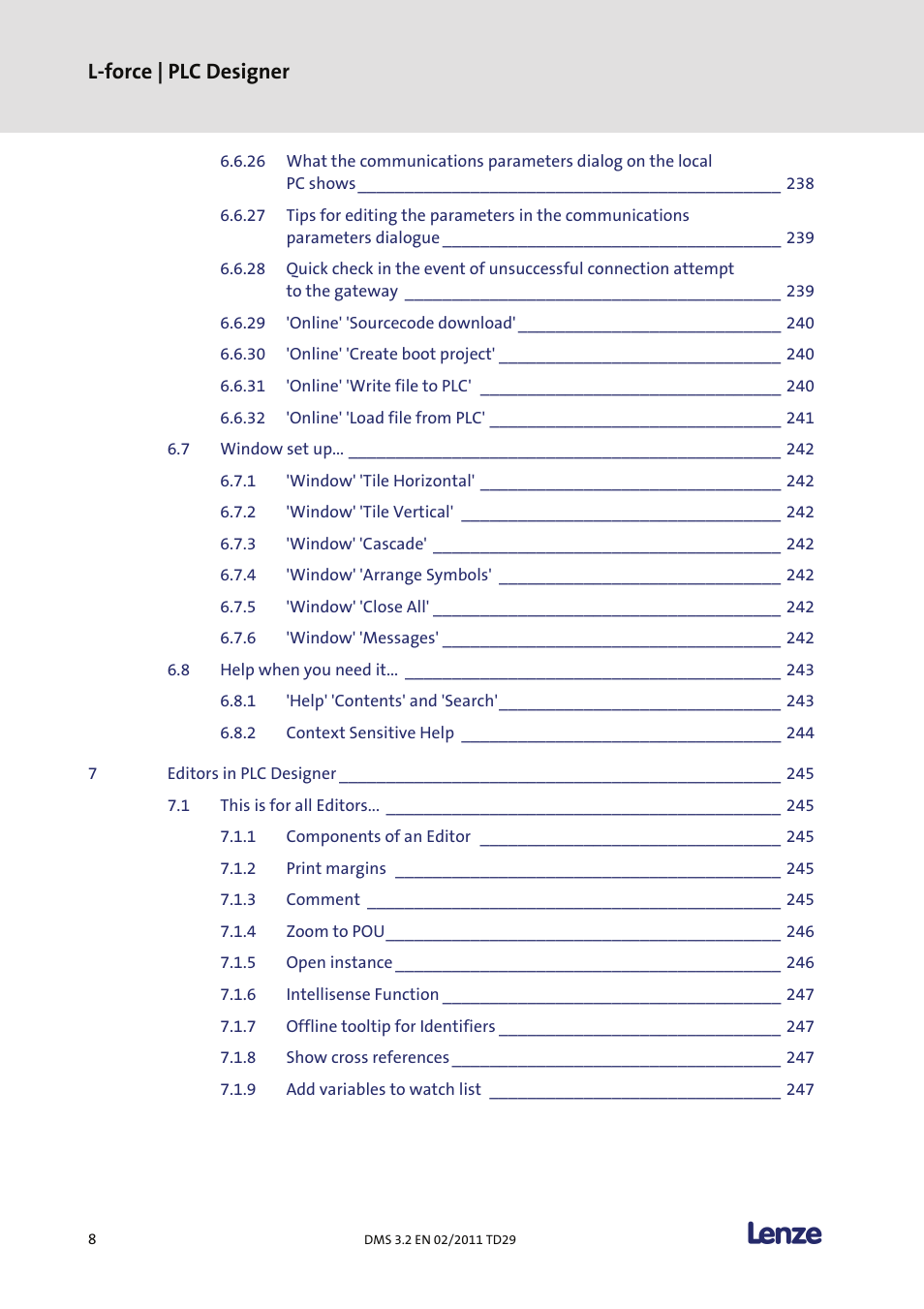 L-force | plc designer | Lenze PLC Designer PLC Designer (R2-x) User Manual | Page 10 / 844