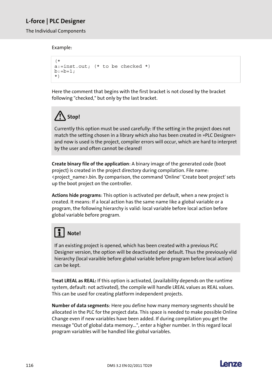 Lenze PLC Designer PLC Designer (R2-x) User Manual | Page 118 / 844