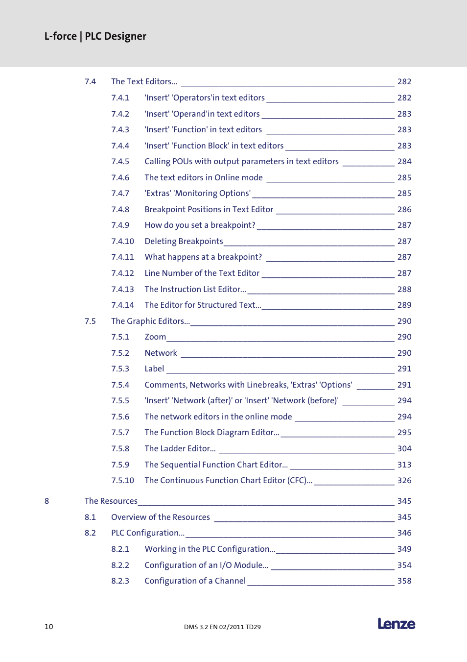 L-force | plc designer | Lenze PLC Designer PLC Designer (R2-x) User Manual | Page 12 / 844