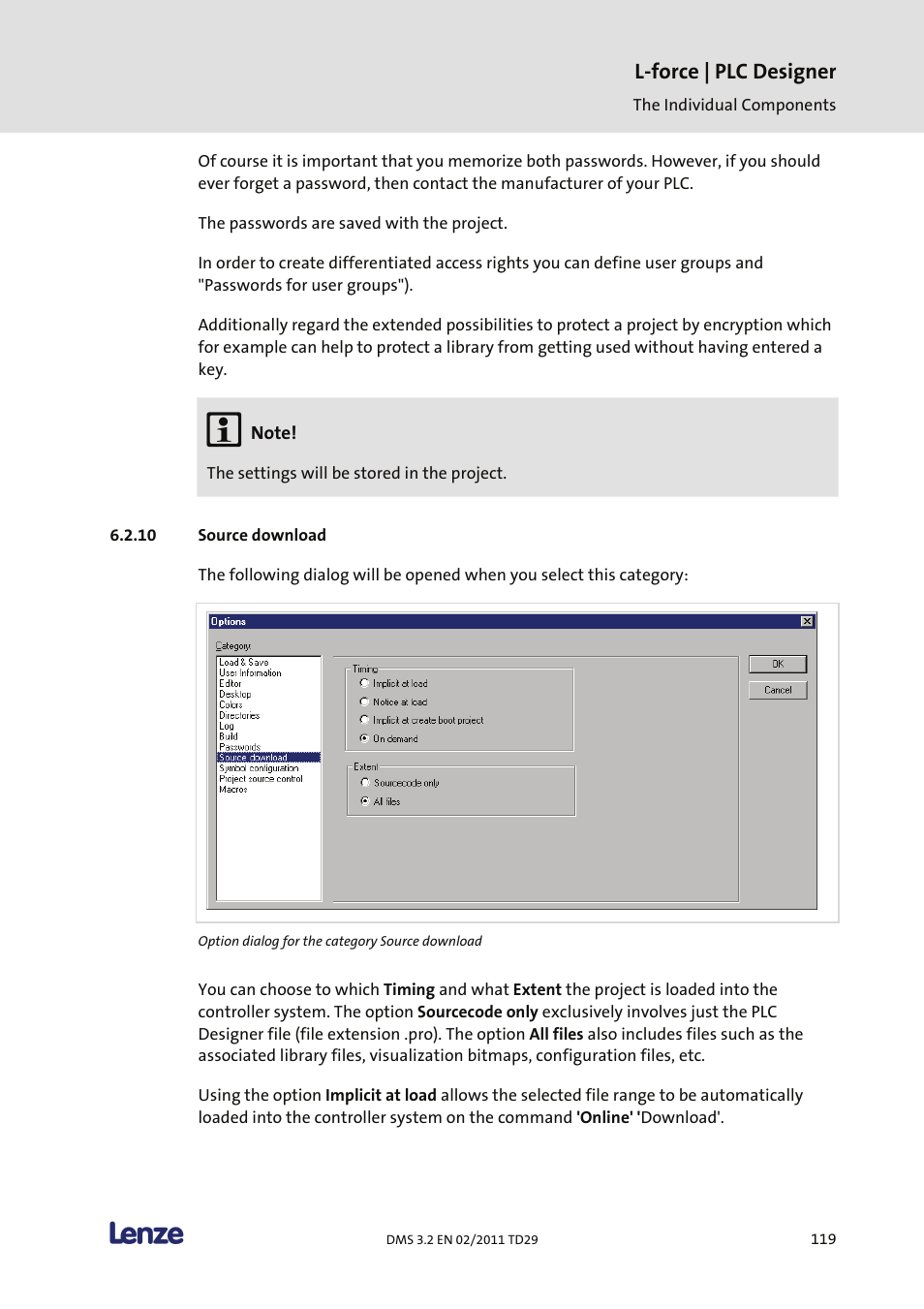 Source download, L-force | plc designer | Lenze PLC Designer PLC Designer (R2-x) User Manual | Page 121 / 844