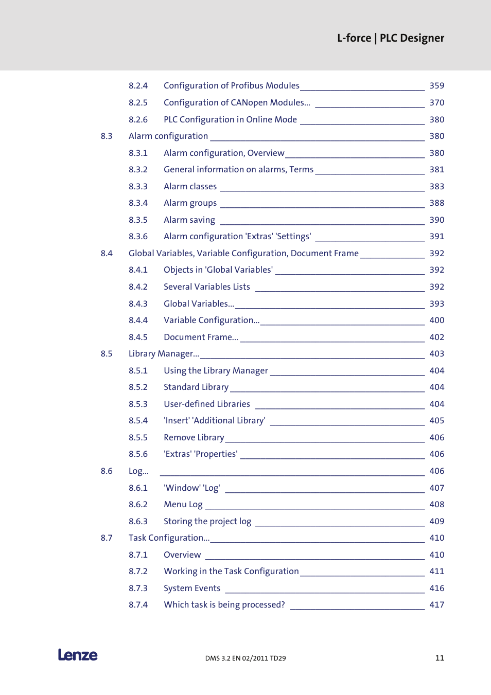 L-force | plc designer | Lenze PLC Designer PLC Designer (R2-x) User Manual | Page 13 / 844