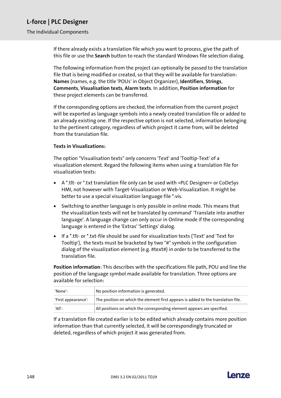 L-force | plc designer | Lenze PLC Designer PLC Designer (R2-x) User Manual | Page 150 / 844