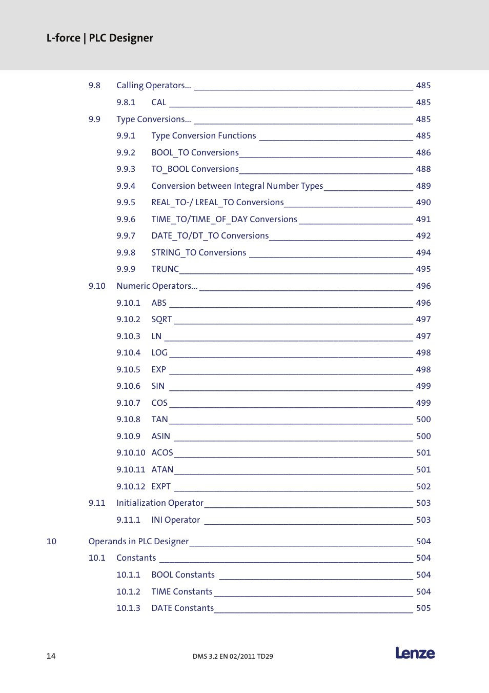 L-force | plc designer | Lenze PLC Designer PLC Designer (R2-x) User Manual | Page 16 / 844