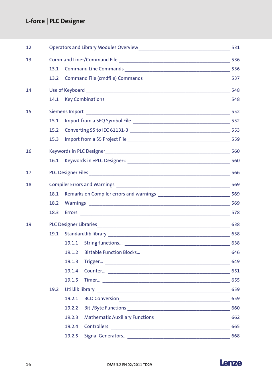 L-force | plc designer | Lenze PLC Designer PLC Designer (R2-x) User Manual | Page 18 / 844