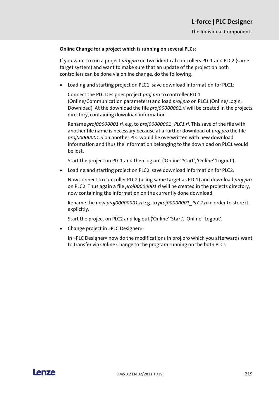 L-force | plc designer | Lenze PLC Designer PLC Designer (R2-x) User Manual | Page 221 / 844