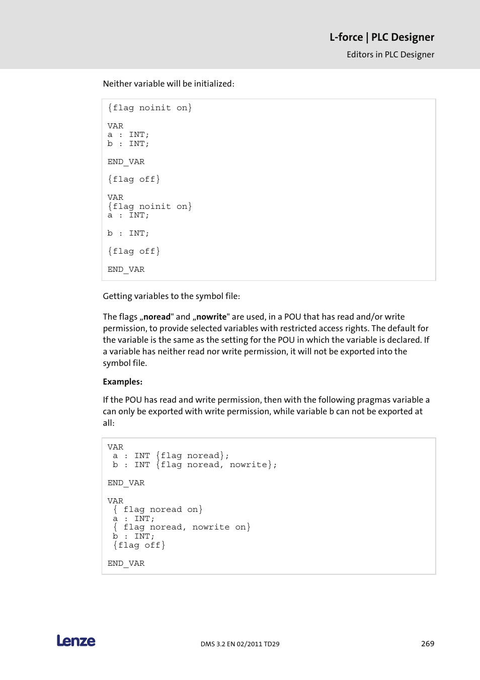 L-force | plc designer | Lenze PLC Designer PLC Designer (R2-x) User Manual | Page 271 / 844