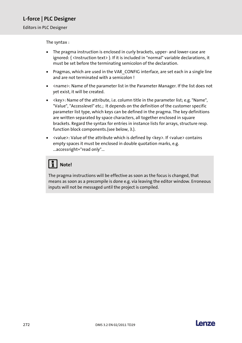 L-force | plc designer | Lenze PLC Designer PLC Designer (R2-x) User Manual | Page 274 / 844