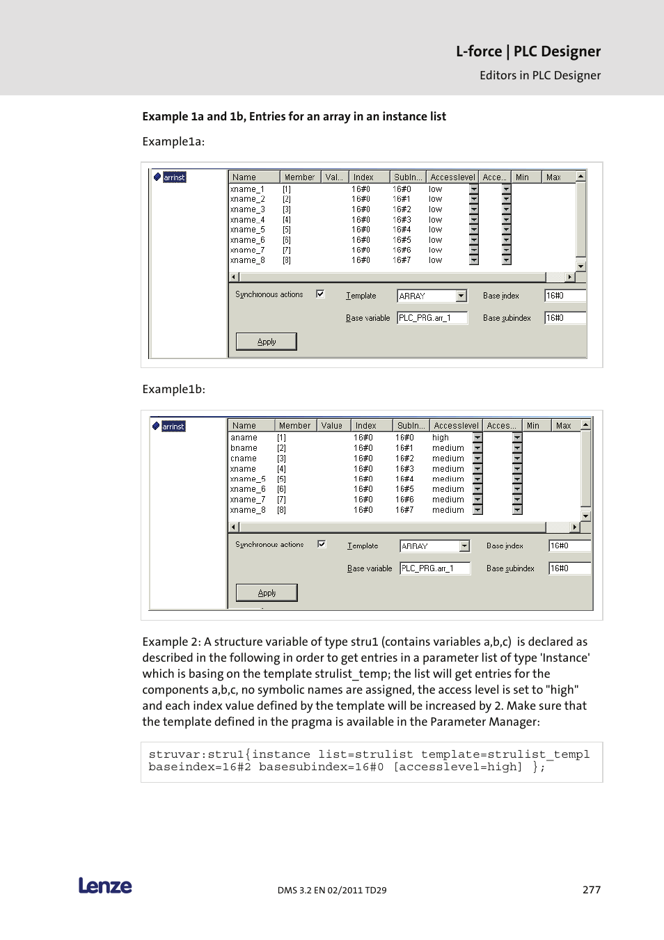 L-force | plc designer | Lenze PLC Designer PLC Designer (R2-x) User Manual | Page 279 / 844