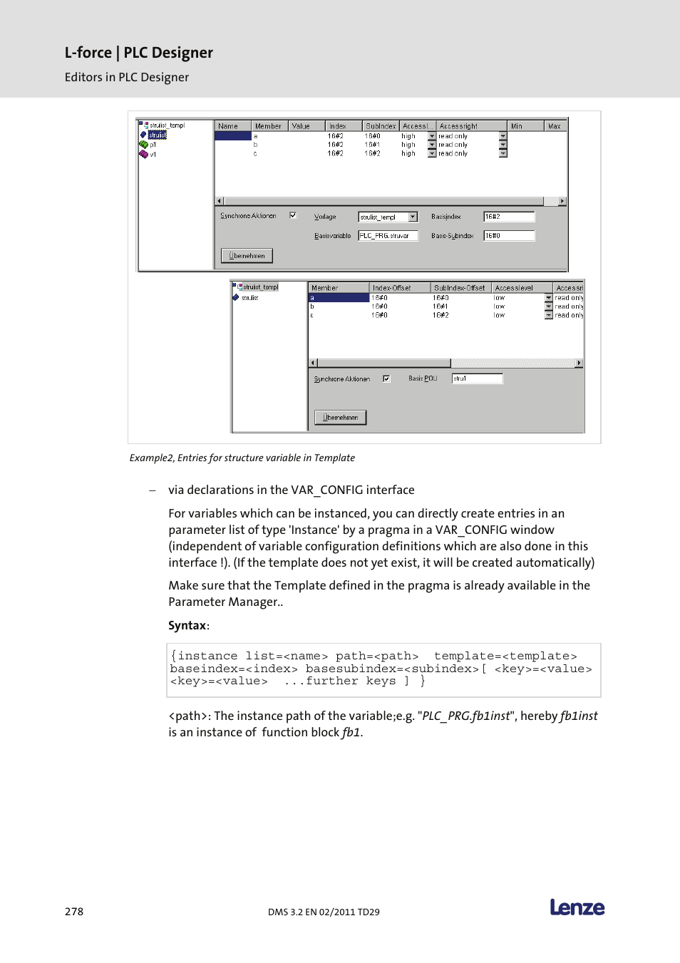 L-force | plc designer | Lenze PLC Designer PLC Designer (R2-x) User Manual | Page 280 / 844