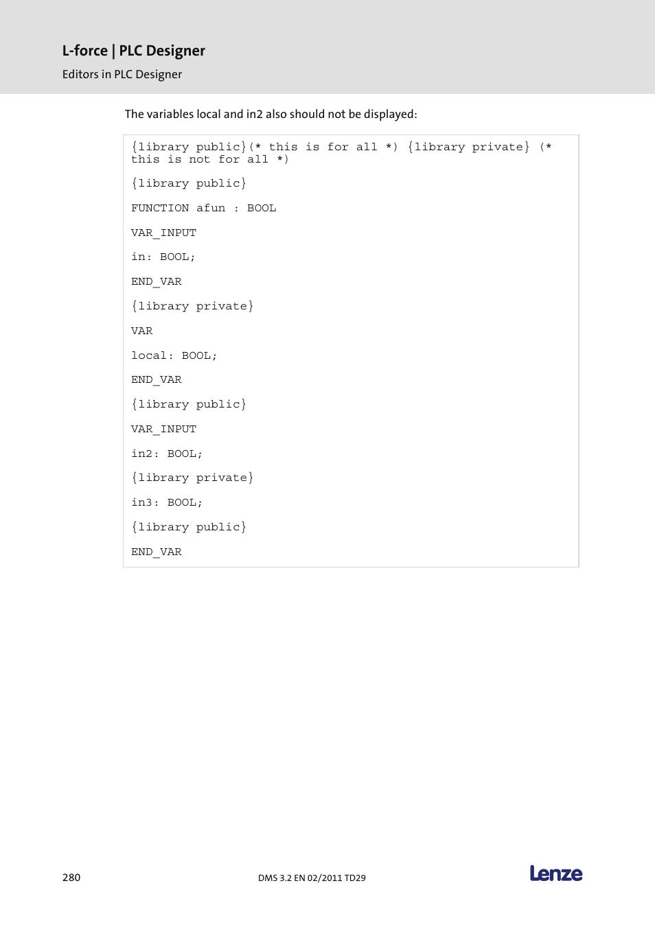 L-force | plc designer | Lenze PLC Designer PLC Designer (R2-x) User Manual | Page 282 / 844