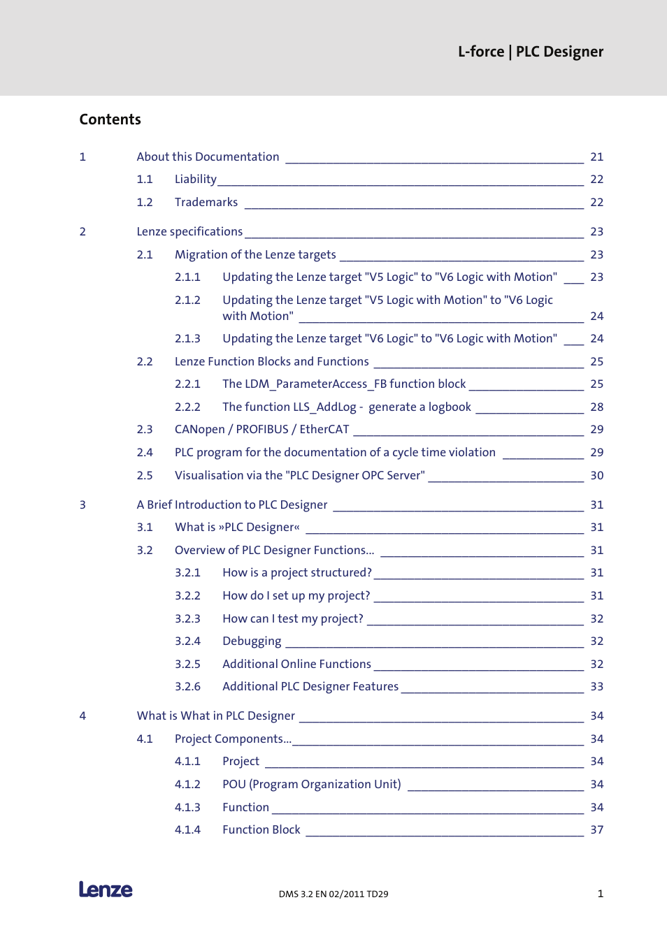 Lenze PLC Designer PLC Designer (R2-x) User Manual | Page 3 / 844