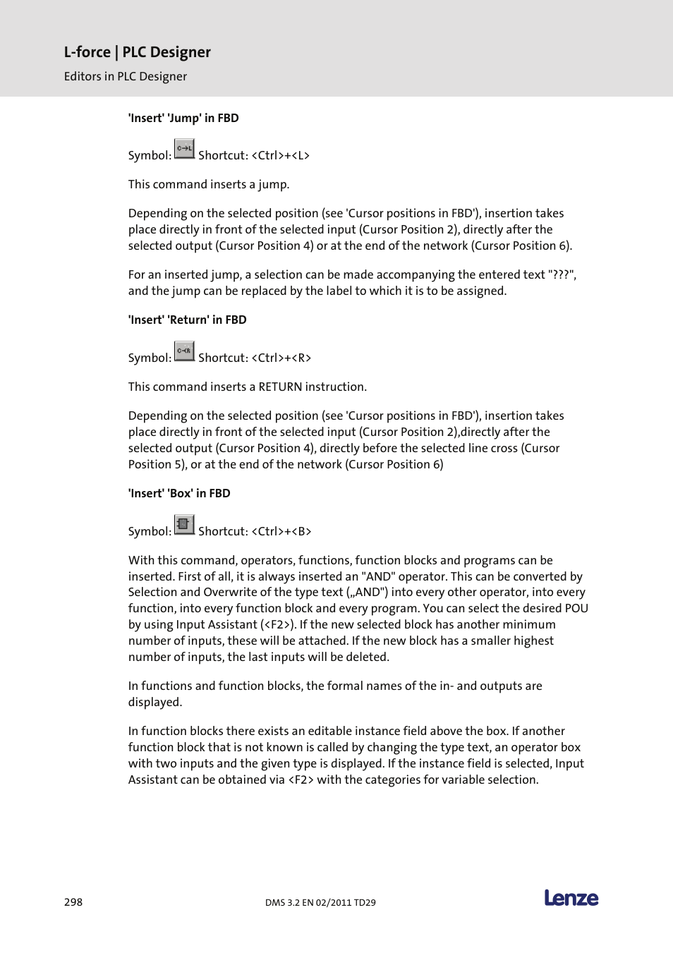 L-force | plc designer | Lenze PLC Designer PLC Designer (R2-x) User Manual | Page 300 / 844