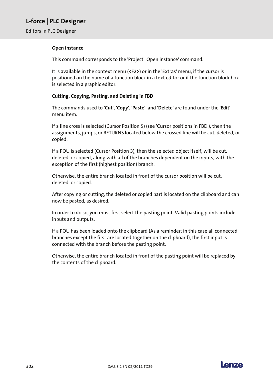 L-force | plc designer | Lenze PLC Designer PLC Designer (R2-x) User Manual | Page 304 / 844