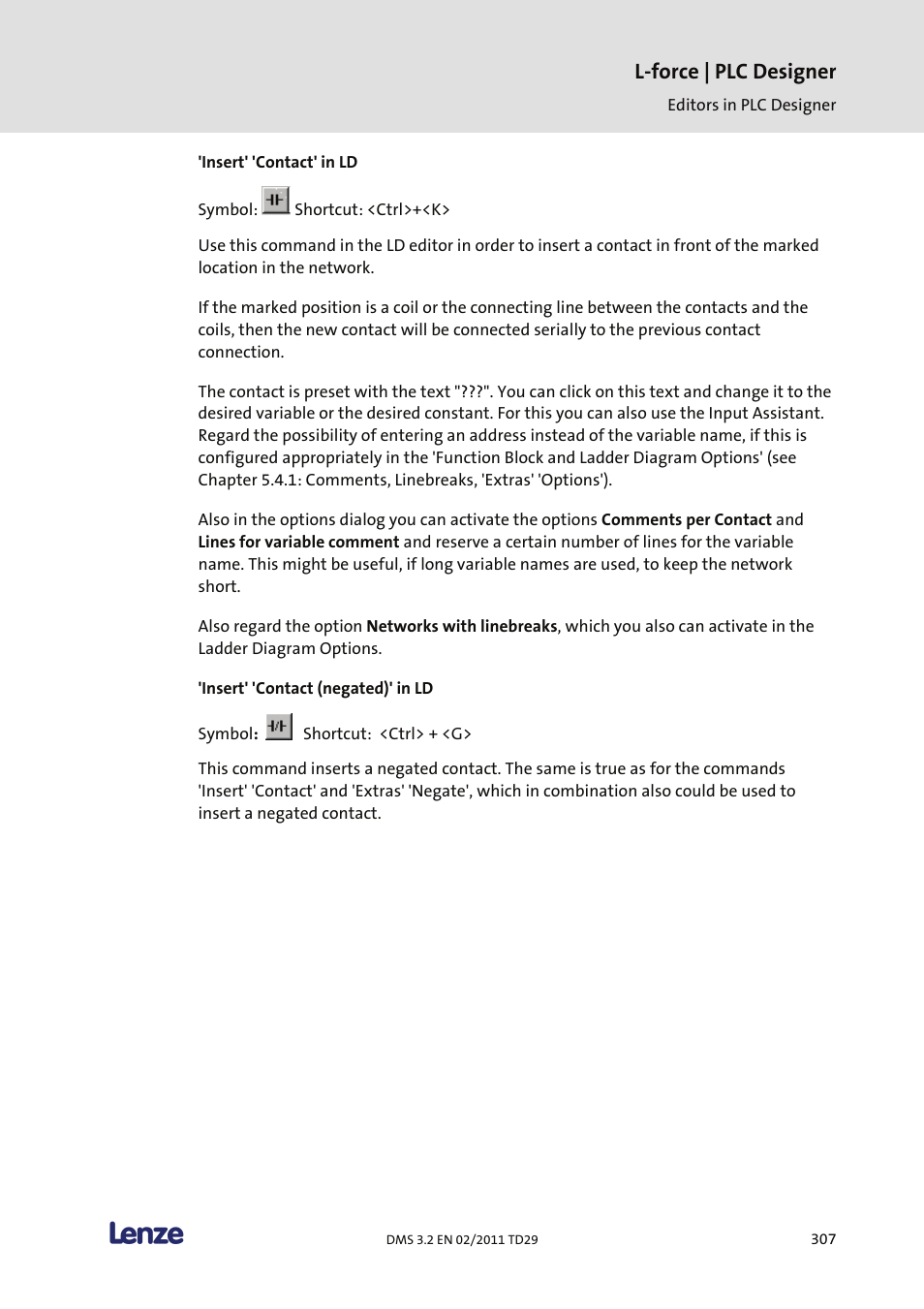 L-force | plc designer | Lenze PLC Designer PLC Designer (R2-x) User Manual | Page 309 / 844