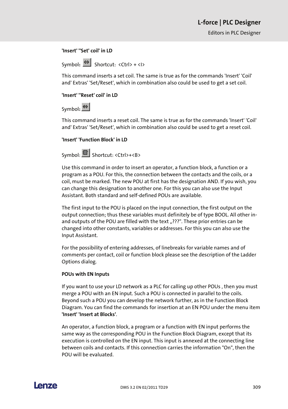 L-force | plc designer | Lenze PLC Designer PLC Designer (R2-x) User Manual | Page 311 / 844