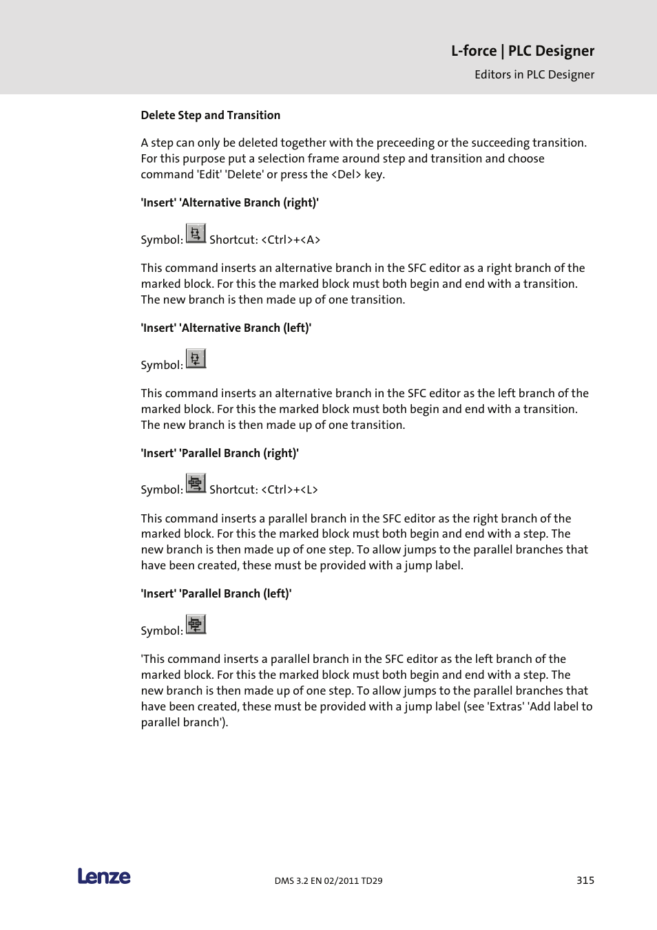 L-force | plc designer | Lenze PLC Designer PLC Designer (R2-x) User Manual | Page 317 / 844