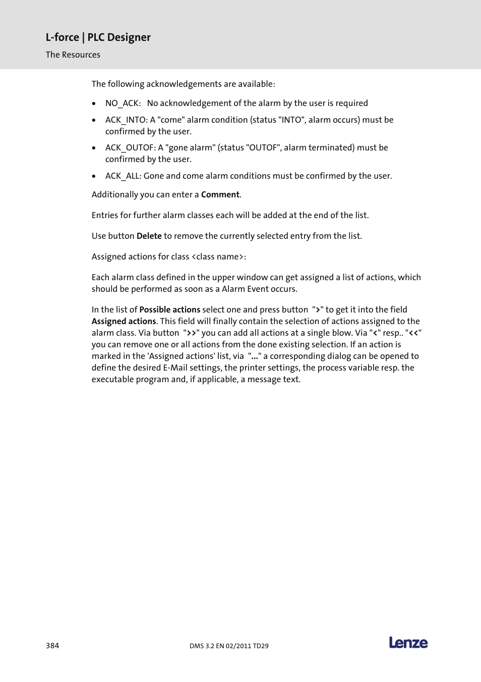 L-force | plc designer | Lenze PLC Designer PLC Designer (R2-x) User Manual | Page 386 / 844