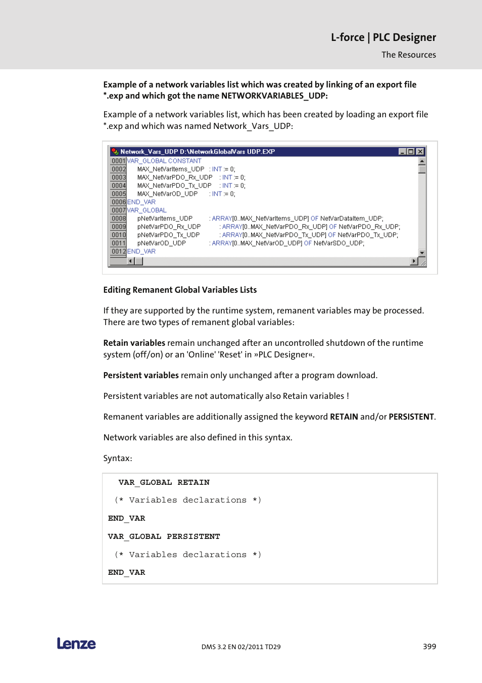 L-force | plc designer | Lenze PLC Designer PLC Designer (R2-x) User Manual | Page 401 / 844