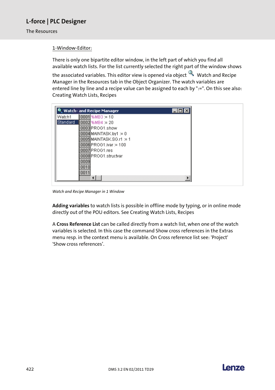L-force | plc designer | Lenze PLC Designer PLC Designer (R2-x) User Manual | Page 424 / 844