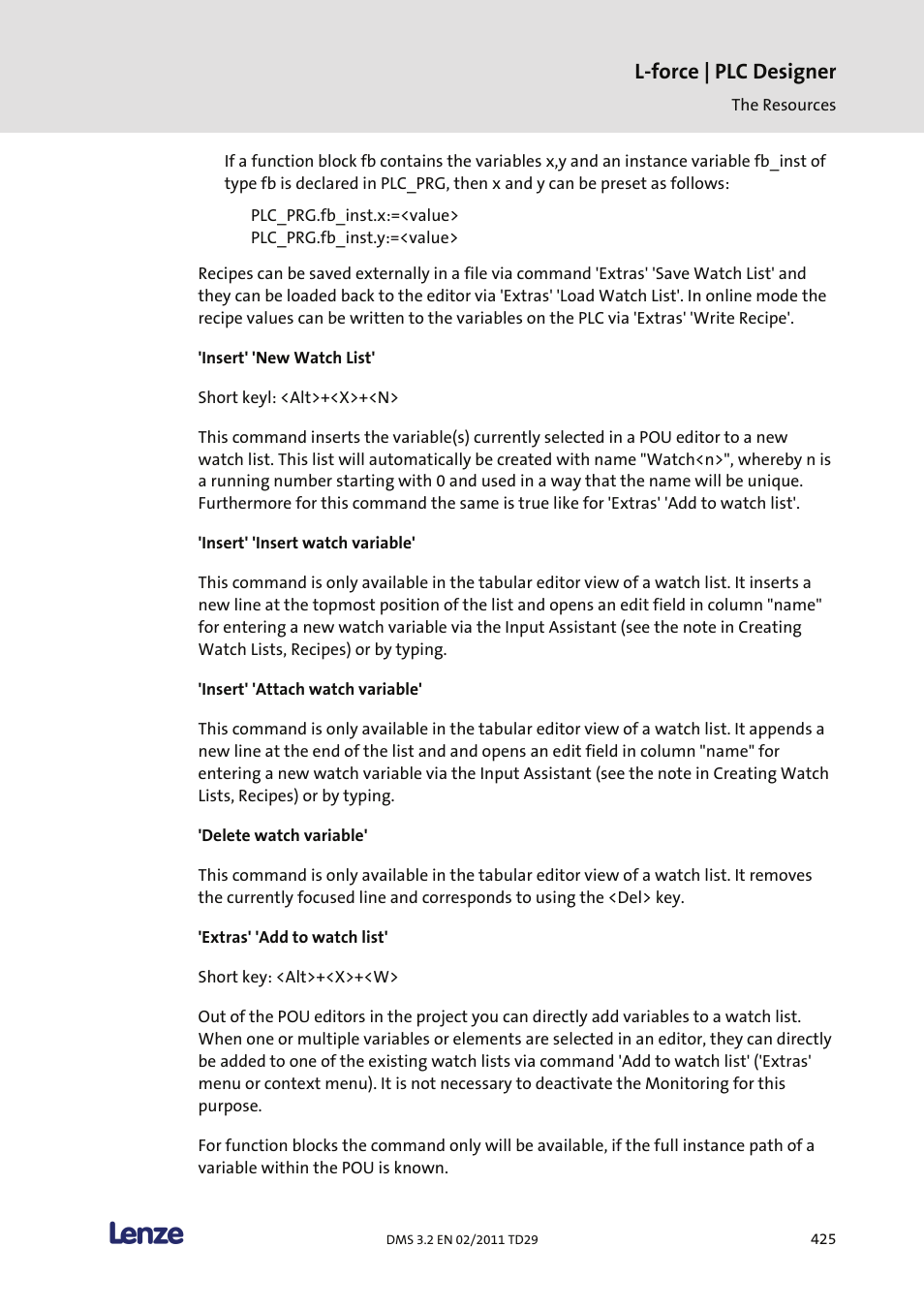 L-force | plc designer | Lenze PLC Designer PLC Designer (R2-x) User Manual | Page 427 / 844