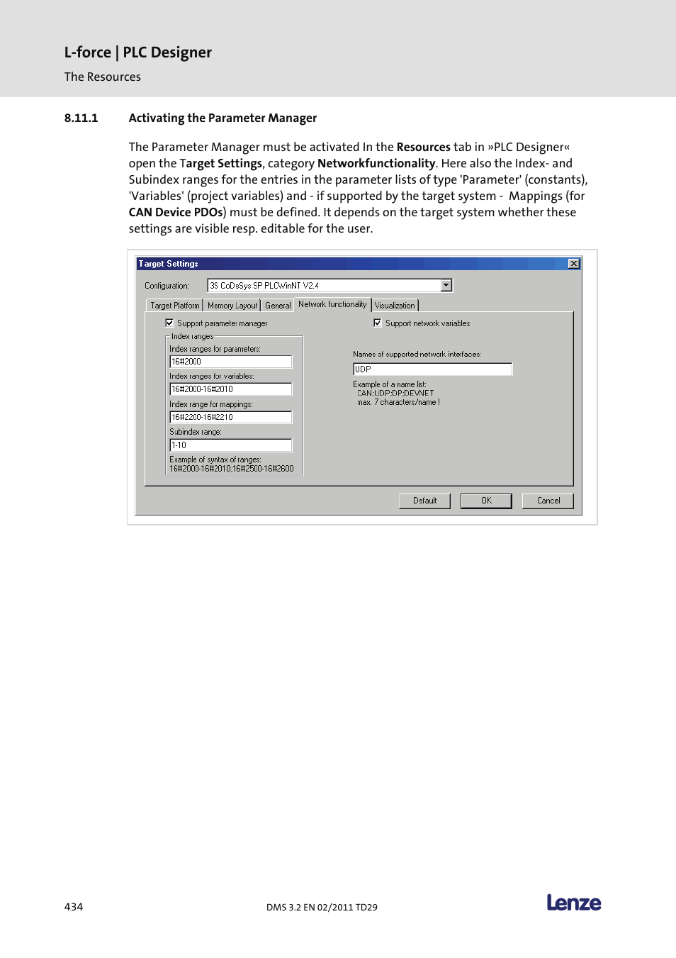 Activating the parameter manager, L-force | plc designer | Lenze PLC Designer PLC Designer (R2-x) User Manual | Page 436 / 844