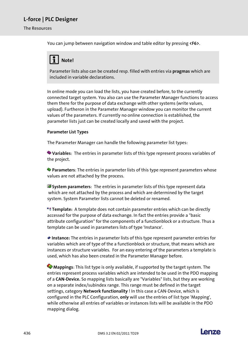 L-force | plc designer | Lenze PLC Designer PLC Designer (R2-x) User Manual | Page 438 / 844