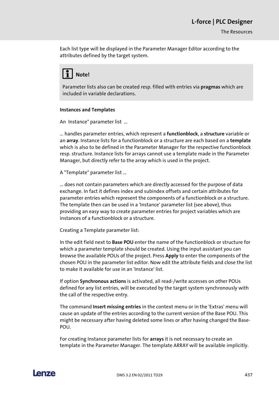 L-force | plc designer | Lenze PLC Designer PLC Designer (R2-x) User Manual | Page 439 / 844