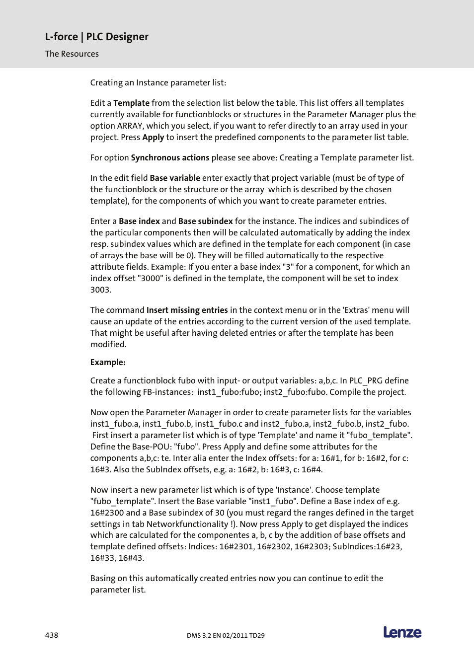 L-force | plc designer | Lenze PLC Designer PLC Designer (R2-x) User Manual | Page 440 / 844