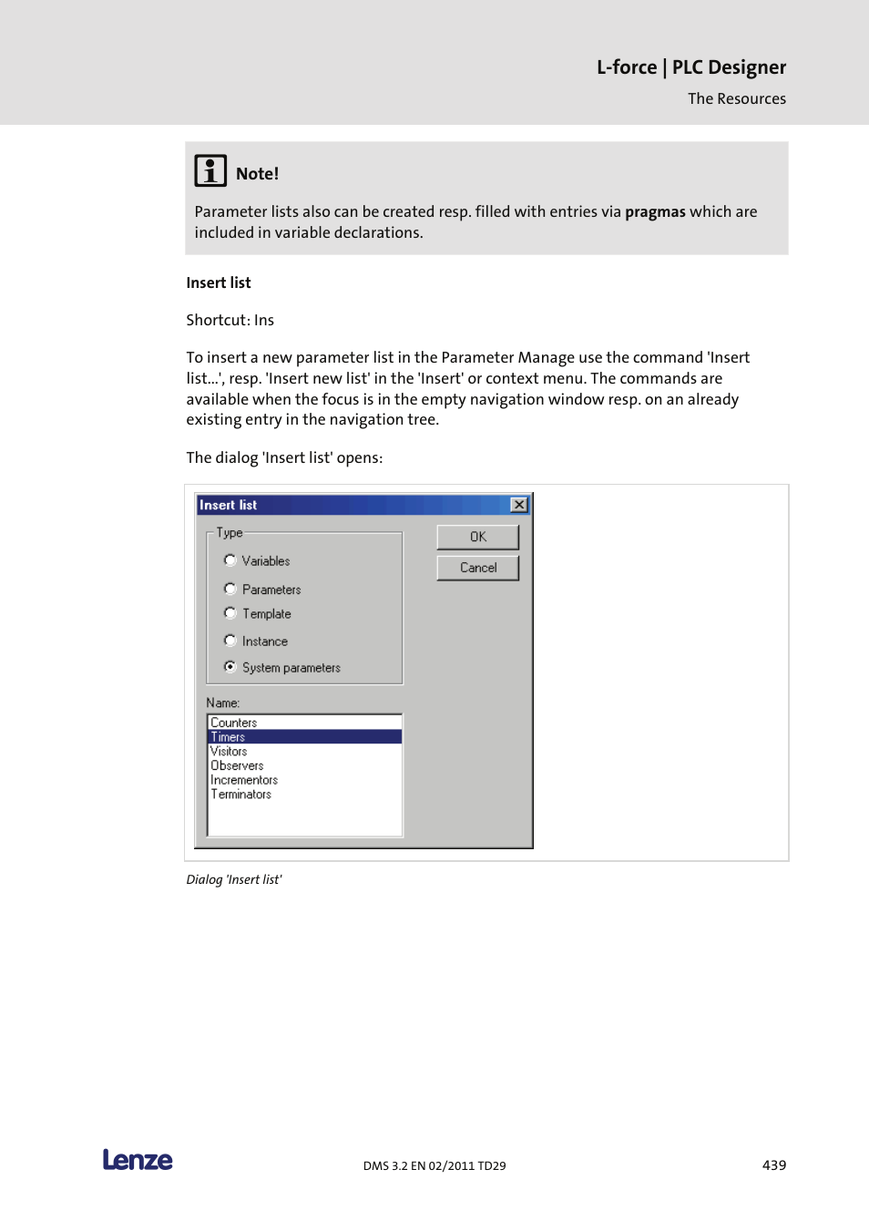 L-force | plc designer | Lenze PLC Designer PLC Designer (R2-x) User Manual | Page 441 / 844