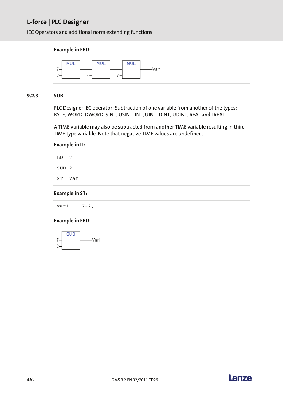 L-force | plc designer | Lenze PLC Designer PLC Designer (R2-x) User Manual | Page 464 / 844