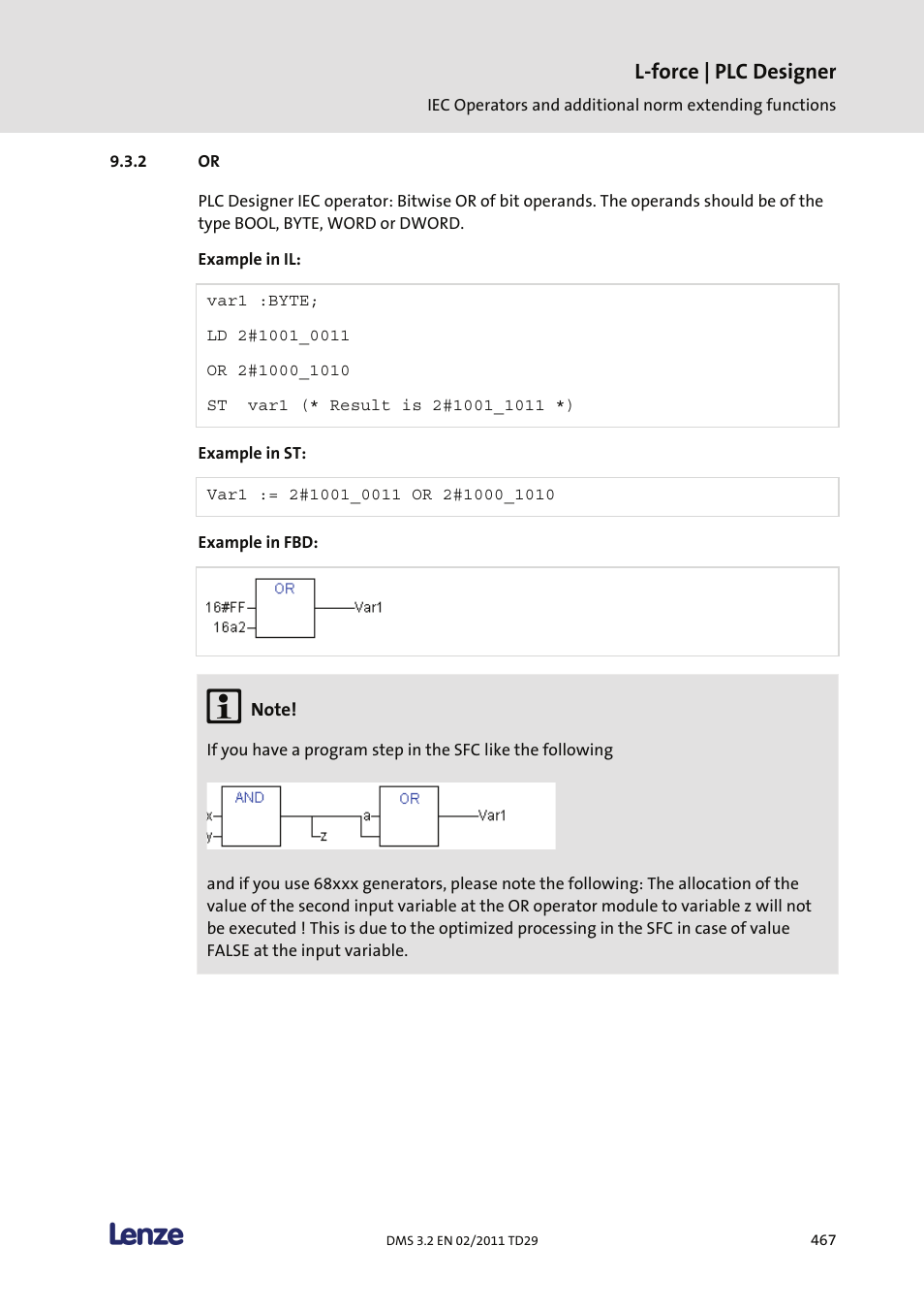 L-force | plc designer | Lenze PLC Designer PLC Designer (R2-x) User Manual | Page 469 / 844