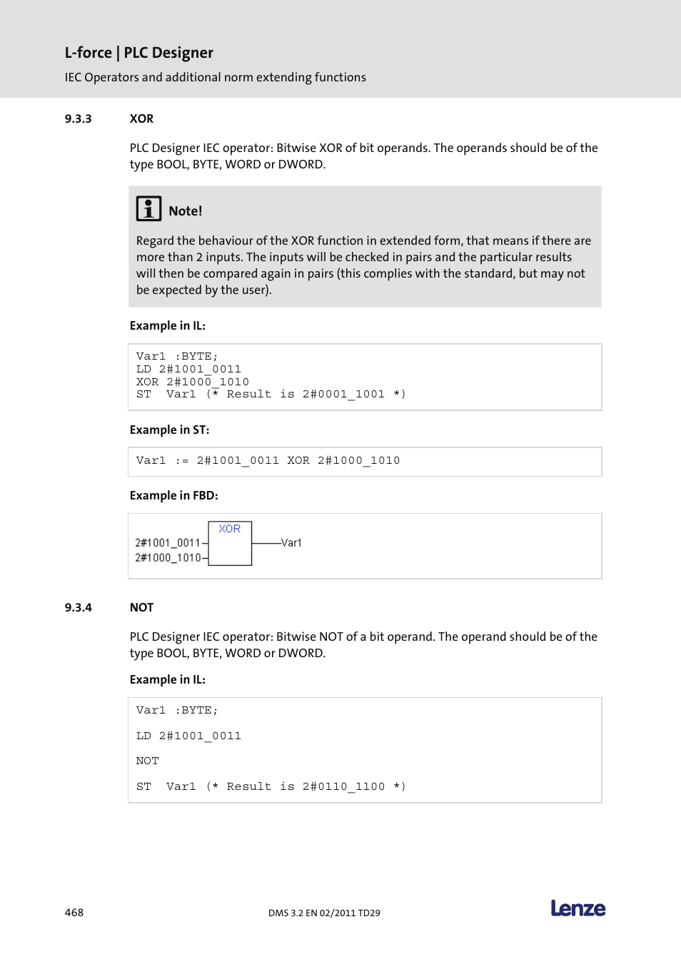 L-force | plc designer | Lenze PLC Designer PLC Designer (R2-x) User Manual | Page 470 / 844